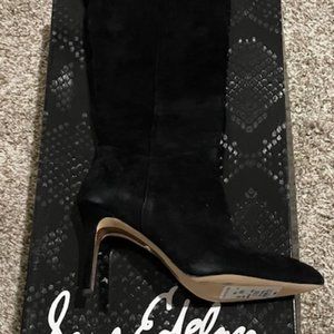 Sam Edelman High Boot Black Suede